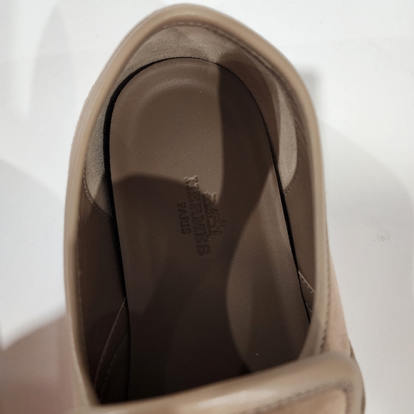 Hermès Jour Loafer Suede Beige Sable sz 37.5 - Picture 10 of 16